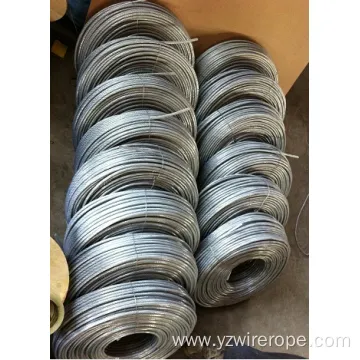 High Quality Galvanized Soft Wire Rope 6X12 7FC